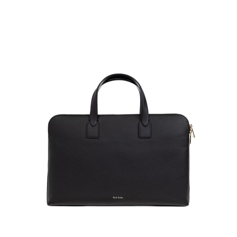 Paul Smith Men Signature Stripe Leather Handbag